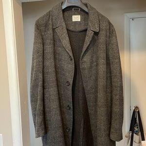Billy Reid Over Coat Wool and Cashmere Blend